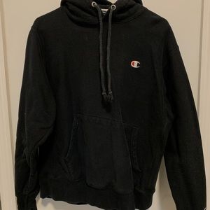 Black Champion Reverse Weave Hoodie